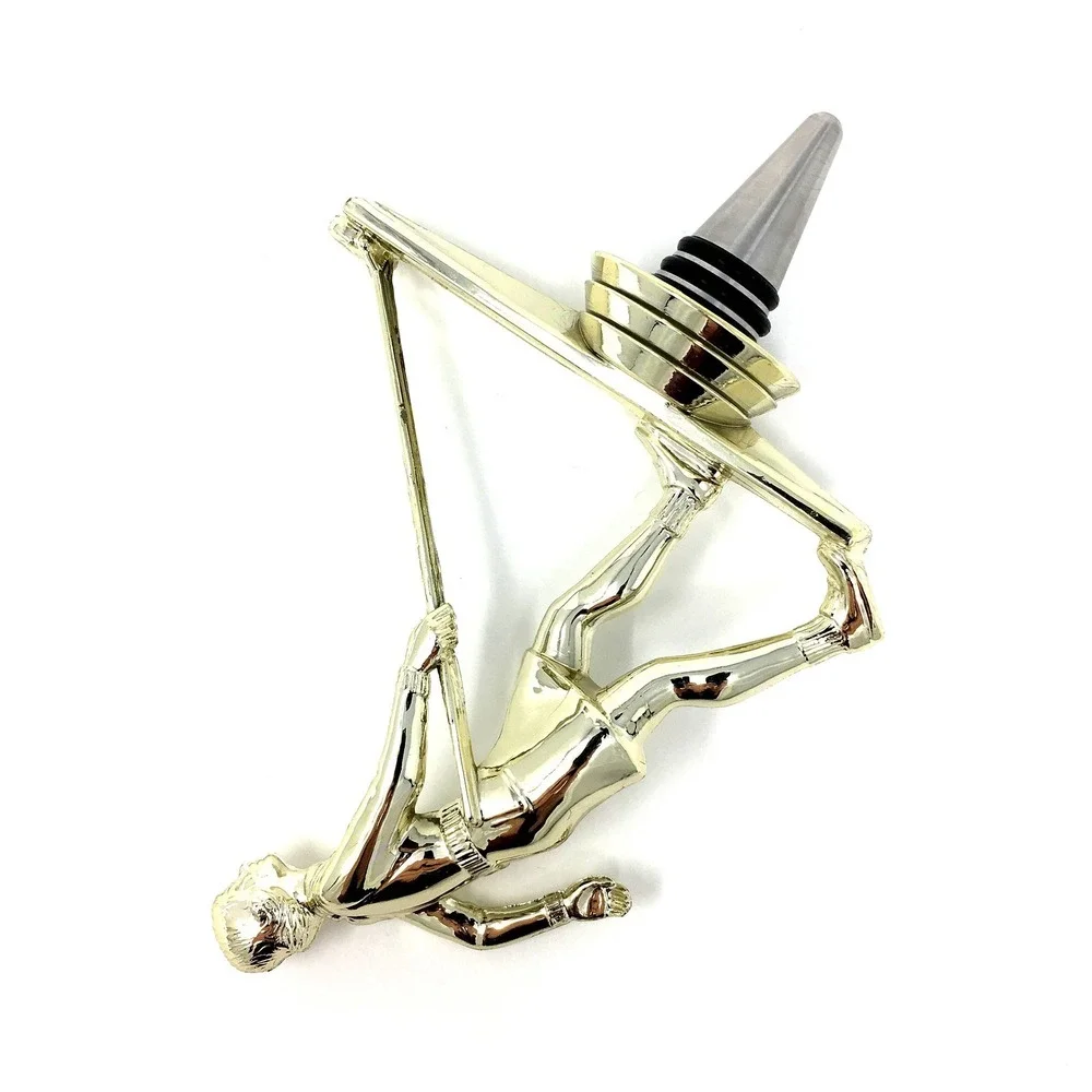 Handmade Bottle Stopper made from Repurposed Shuffleboard Trophy